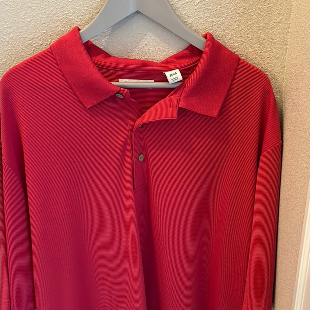 Cubavera Vibrant Red Men's Polo Shirt